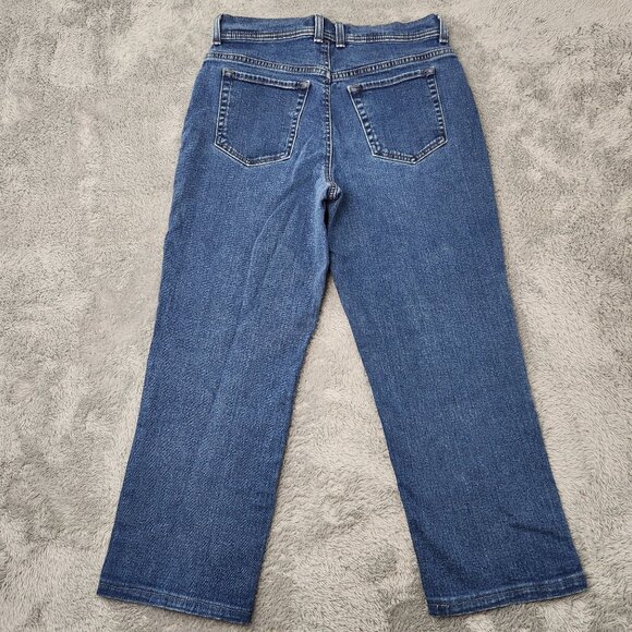 Gloria Vanderbilt Jeans Womens 10 Blue Denim Straight Five Pockets - Picture 13 of 15